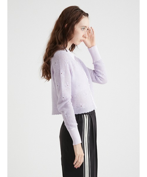 「FURFUR」 カーディガン FREE ラベンダー レディース_画像7