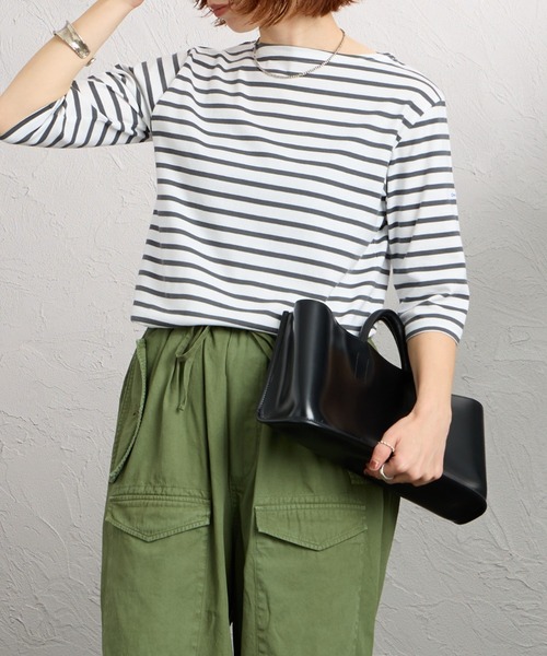 ORCIVAL（オーシバル） tシャツ ボートネック 5分袖カットソー