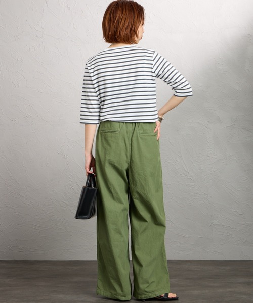 ORCIVAL（オーシバル） tシャツ ボートネック 5分袖カットソー