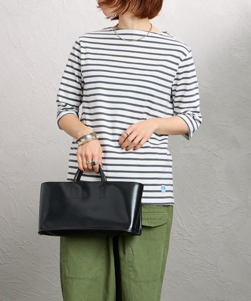 ORCIVAL（オーシバル） tシャツ ボートネック 5分袖カットソー