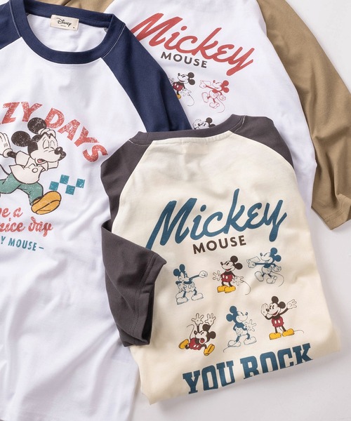 Disney（ディズニー） tシャツ 「71」「Disney/ディズニー」ミッキー