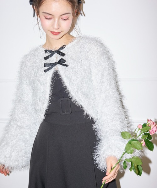 Lovilyn ニットボレロ FREE ホワイト レディース : ZOZOTOWN Yahoo!店