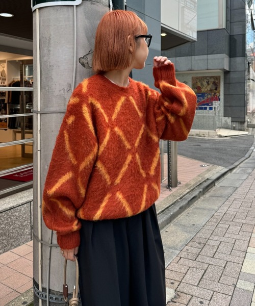 「CIAOPANIC TYPY」 長袖ニット LARGE カーキ メンズ_画像7