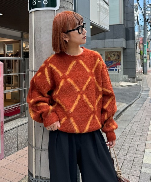 「CIAOPANIC TYPY」 長袖ニット LARGE カーキ メンズ_画像8