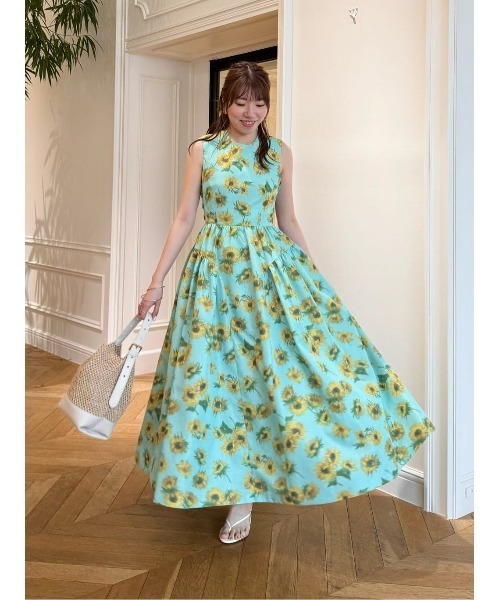 かごバッグ カゴバッグ ラフィアコンビバケツバッグの画像