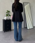 カーディガン ウエストタックカットカーディガン...の詳細画像5