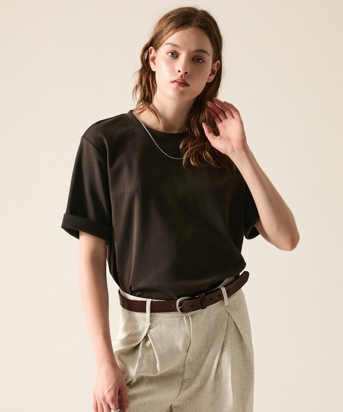 CLEL（クレイル） tシャツ 速乾 「CLEL」Giza Cotton Crew Neck Short