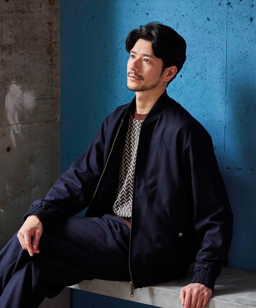 「UNION STATION」 ブルゾン M ネイビー メンズ_画像6