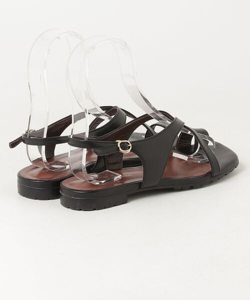 「ODETTE E ODILE」 フラットサンダル 24cm ブラック レディース_画像2