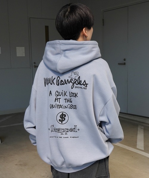 「Mark Gonzales」 プルオーバーパーカー M ブラック系その他 メンズ_画像5