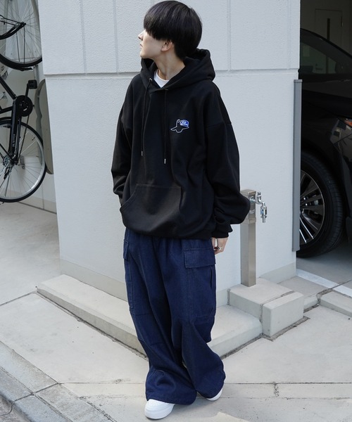 「Mark Gonzales」 プルオーバーパーカー M ブラック系その他 メンズ_画像8