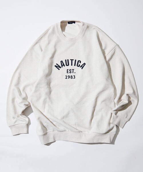 「NAUTICA」 スウェットカットソー SMALL ネイビー メンズ_1