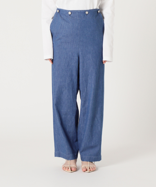 「IENA LA BOUCLE」 デニムパンツ 34 ブルー レディース_画像5