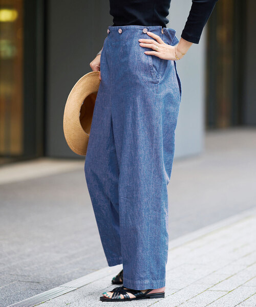 「IENA LA BOUCLE」 デニムパンツ 34 ブルー レディース_画像8