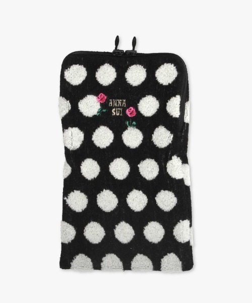 ANNA SUI（アナスイ） ハンカチ ローズドット ファスナー付きタオル