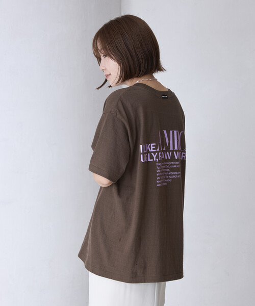 AMERICANA（アメリカーナ） tシャツ 別注 丸胴 ラフィー天竺 ロゴ