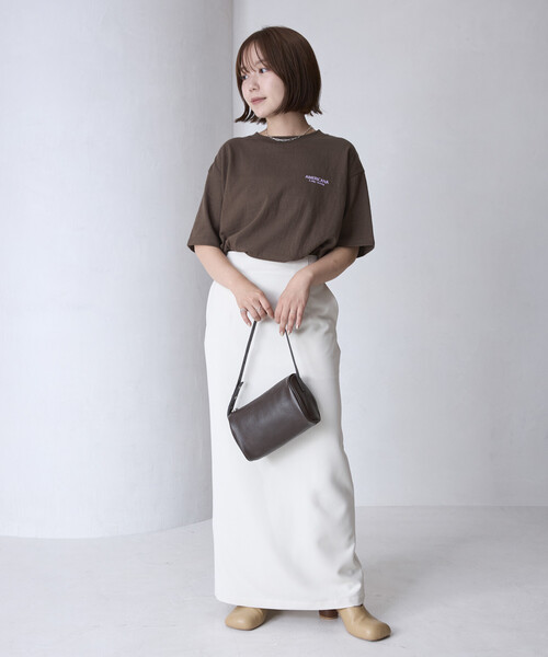 tシャツ Americana/アメリカーナ 別注 丸胴 ラフィー天竺 ロゴプリントTEE / リラックスフィット バックプリント半袖Tシャツの画像
