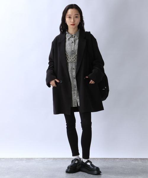 「JEANASIS」 長袖シャツ FREE ブラック系その他 レディース_画像2