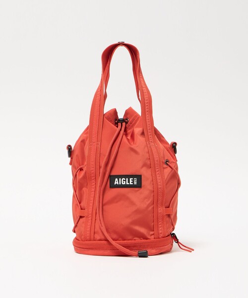 ショルダーバッグ バッグ 「AIGLE」コンパクト 2WAY ドロストバッグ レディースの画像
