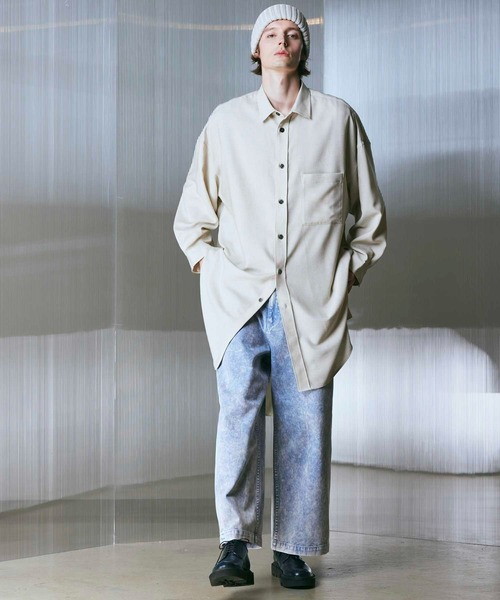 「MAISON SPECIAL」 デニムパンツ 0 ベージュ メンズの画像