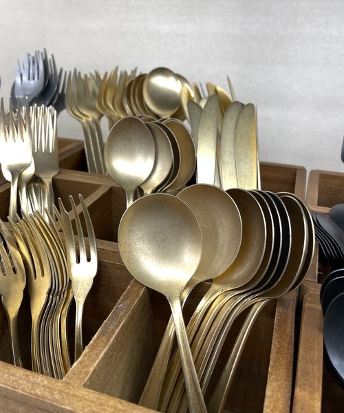 【新品】THE HARVEST ゴールドカトラリー各6本、計18本セットスッカラ MILLION CARATS（ミリオンカラッツ） カトラリー 「THE HARVEST