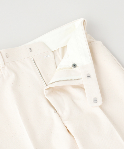 スラックス Fumiya Hirano(フミヤヒラノ)  Carnaby Ecru Trousers メンズ レディースの画像