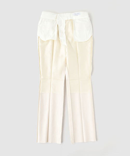 スラックス Fumiya Hirano(フミヤヒラノ)  Carnaby Ecru Trousers メンズ レディースの画像