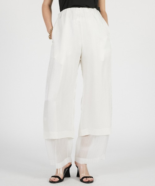パンツ 「2026Summer Pre-Order」ダブルレイヤーシアーパンツ / Double Layer Sheer Pants レディース_1