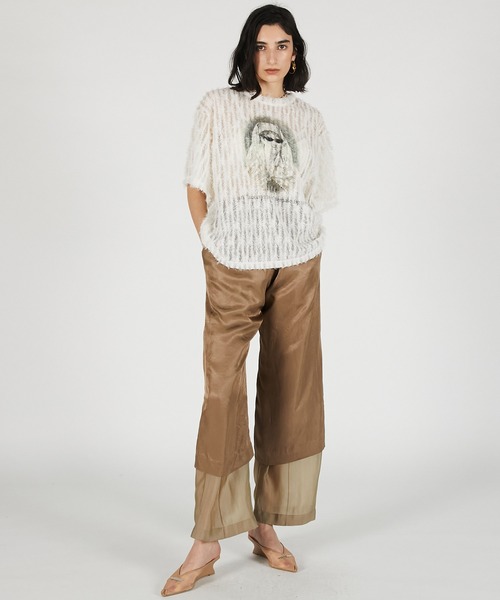 パンツ 「2026Summer Pre-Order」ダブルレイヤーシアーパンツ / Double Layer Sheer Pants レディース_7