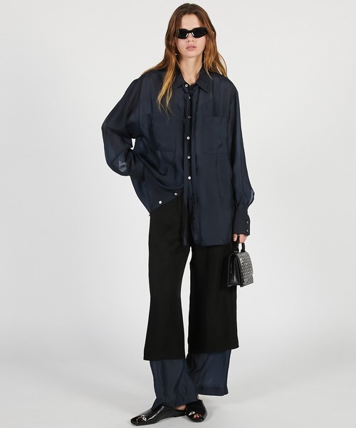 パンツ 「2026Summer Pre-Order」ダブルレイヤーシアーパンツ / Double Layer Sheer Pants レディース_4
