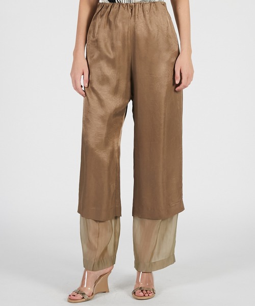 パンツ 「2026Summer Pre-Order」ダブルレイヤーシアーパンツ / Double Layer Sheer Pants レディース_10