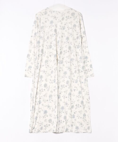 ルームウェア 部屋着 キッドブルー -シルクサラサＰｔ -長袖ナイティ -KNDL543 -kidblue レディースの画像