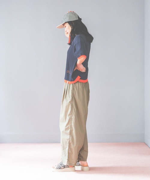 niko and…（ニコアンド） パンツ Gardenタックプレーンパンツ