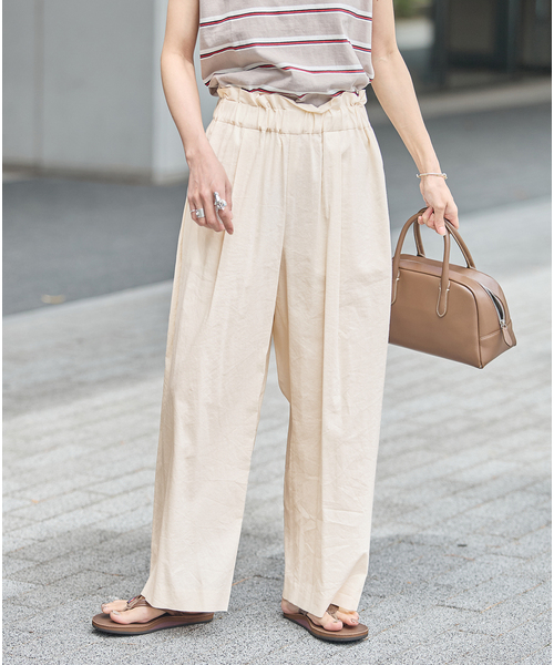 ウォッシャブルコットンリネンVISストレートパンツJOURNALSTANDARD JOURNAL STANDARD（ジャーナルスタンダード） パンツ 「追加2
