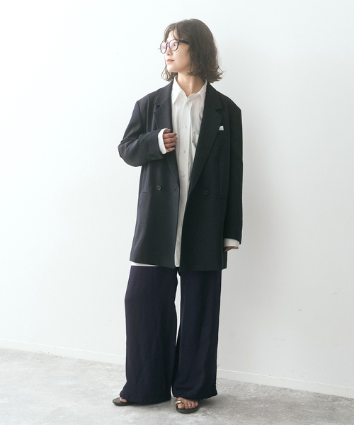 ワイドパンツ カーゴパンツ SHEN TANAKA*S ファティーグパンツ レディースの画像