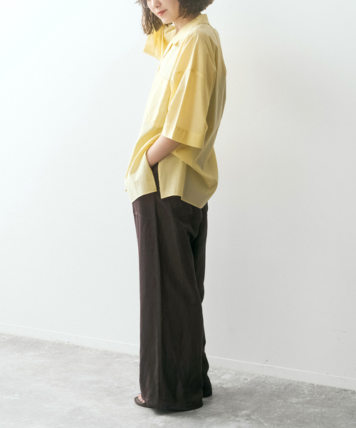ワイドパンツ カーゴパンツ SHEN TANAKA*S ファティーグパンツ レディースの画像