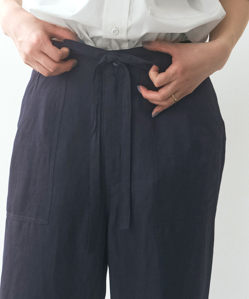 ワイドパンツ カーゴパンツ SHEN TANAKA*S ファティーグパンツ レディースの画像