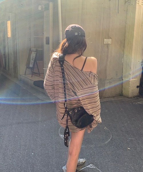 「lilful」 長袖カットソー M グレー レディース_画像7