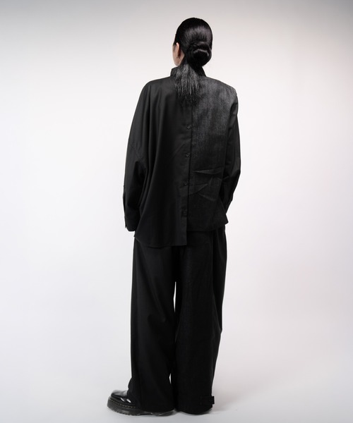Ruze シャツ Asymmetry denim docking SH/アシンメトリーデニム