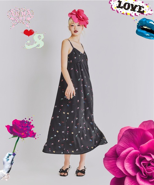 anna sui nyc ワンピース SHIRACOロングワンピース : ZOZOTOWN Yahoo