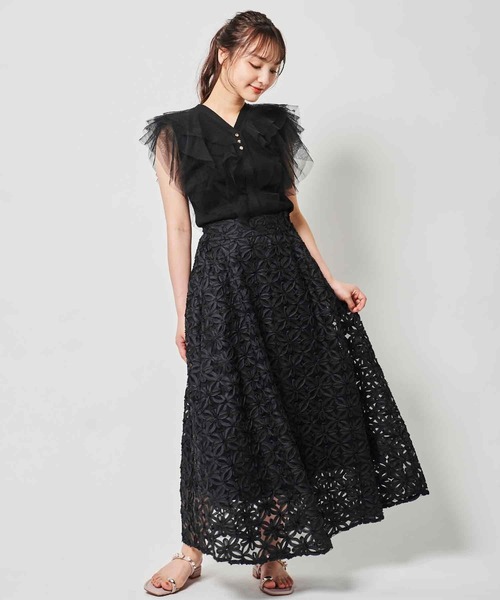 「31 Sons de mode」 ロングスカート 38 ブラック レディース_画像9