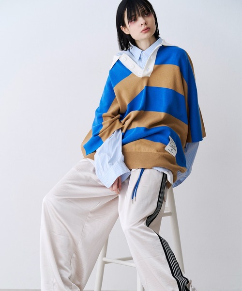 SeeSew ポロシャツ 「UNISEX」OVER RUGGER KNIT POLO/オーバーラガー