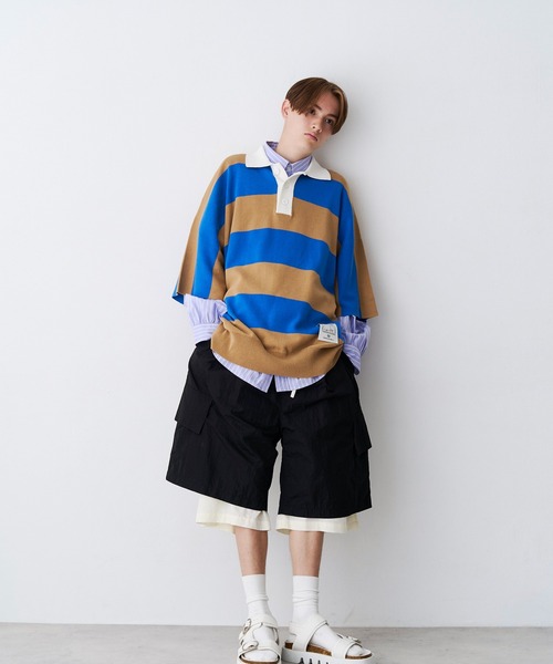 SeeSew ポロシャツ 「UNISEX」OVER RUGGER KNIT POLO/オーバーラガー