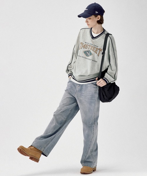 「WESTBOY」 スウェットカットソー X-LARGE グレー メンズ_画像8