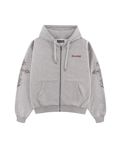 SUPPLIER（サプライヤー） ジップアップパーカー MEDIUM グレー メンズ