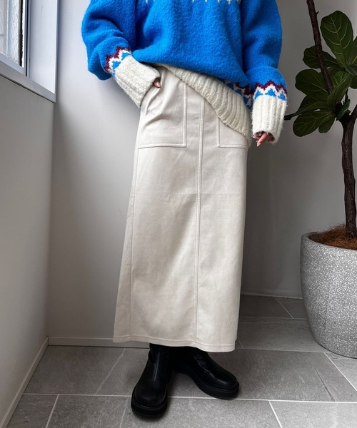 「LOWRYS FARM」 スカート MEDIUM ブルー レディース_画像2