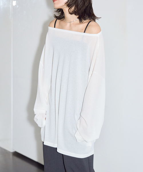 「CITYSHOP」 長袖カットソー - ブラック レディース_画像2