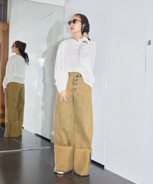 「CITYSHOP」 長袖カットソー - ブラック レディース_画像7