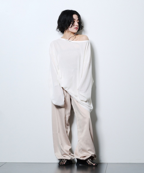 「CITYSHOP」 長袖カットソー - ブラック レディース_画像8