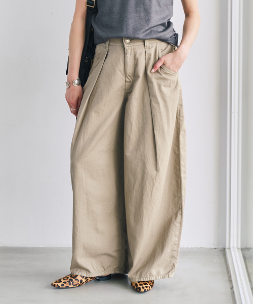 Spick＆Span（スピック アンド スパン） ワイドパンツ チノパン 「新色